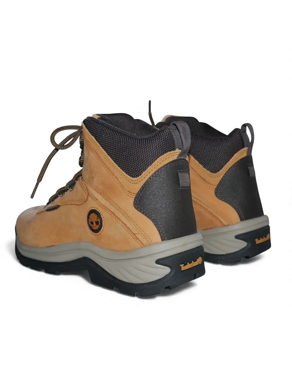 NEW Timberland Mens Size 13 Waterproof Hiking Boots Wheat Nubuck White Ledge